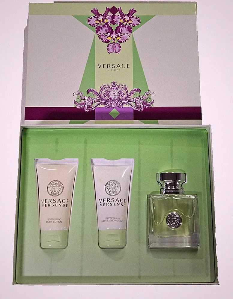 Versace 3pc Gift Set Perfume 1.7 oz + Shower Gel + Body Lotion