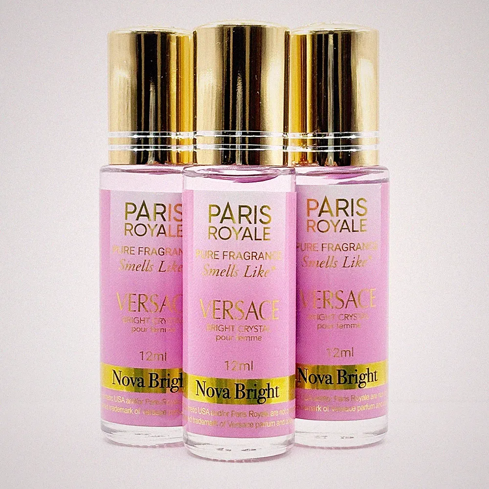 Versace Bright Crystal Women Roll On Body Oil Perfume 12ml (Pack of 3)