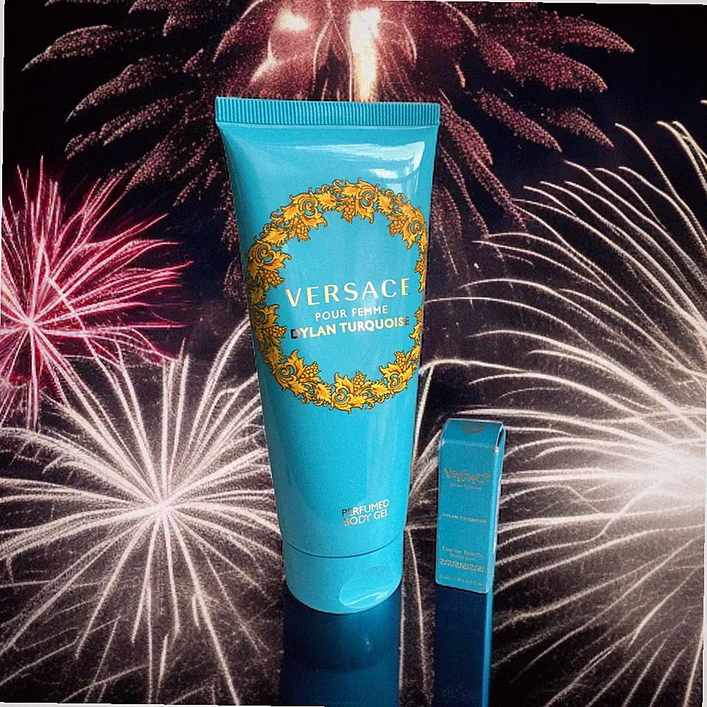 Versace Dylan Turquoise Pour Femme Set - Rollerball + 100ml Perfumed Body Gel