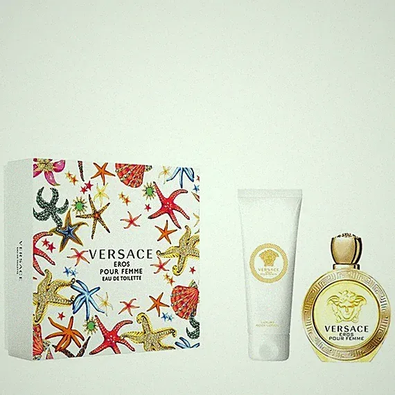 Versace Ladies Eros Pour Femme 2pcs EDT Gift Set Fragrances 8011003879199