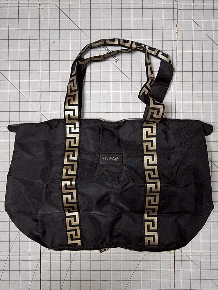 Versace Perfume Tote Bag Shoulder and Purse Set Foldable Travel Ships Fast