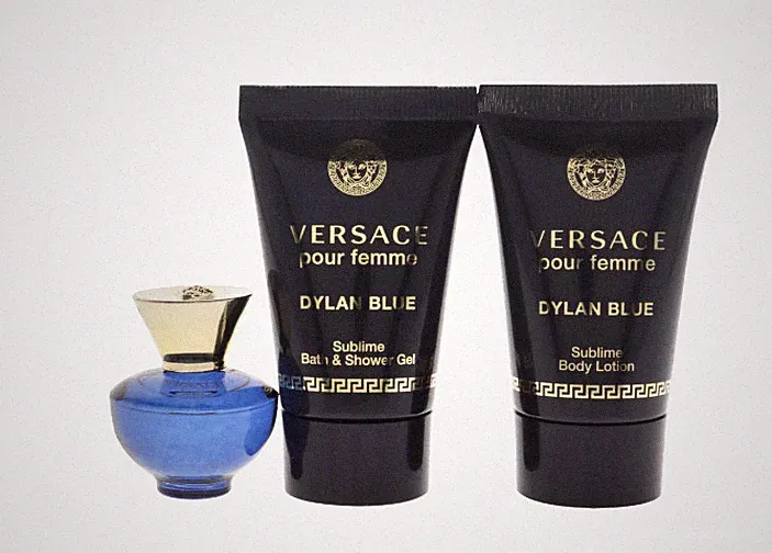 Versace Pour Femme Dylan Blue by Versace, 3 Piece Mini Gift Set