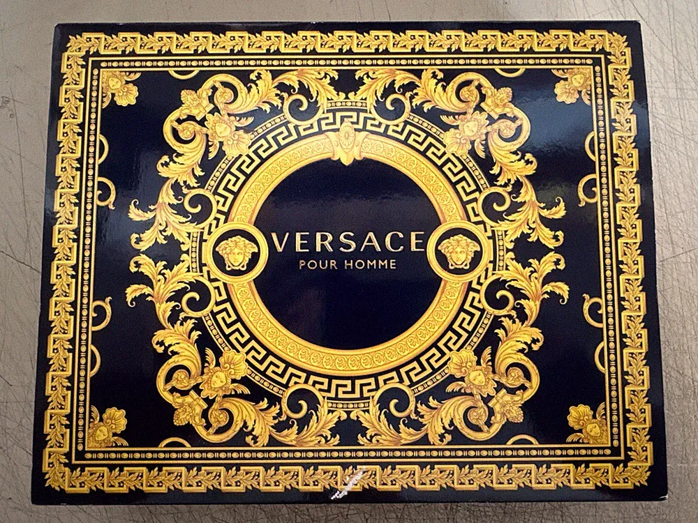 Versace Pour Homme Signature 3pc Gift Set - Cologne Shampoo & After Shave 1.7 oz